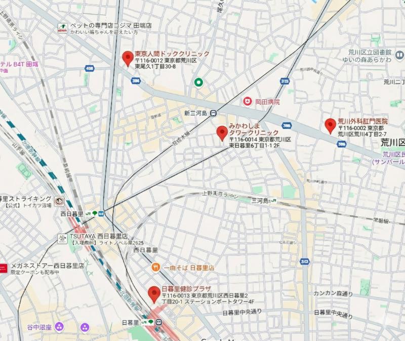 東京人間ドッククリニックサイトキャプチャ